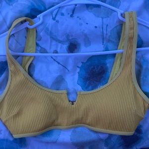 Hollister XS yellow bikini top